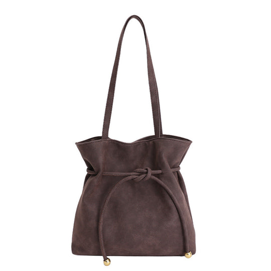 Damen Hobo-Tasche aus weichem Kunstleder mit praktischem Kordelzug Nord Taschen