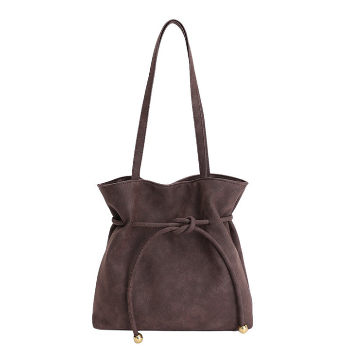 Damen Hobo-Tasche aus weichem Kunstleder mit praktischem Kordelzug Nord Taschen