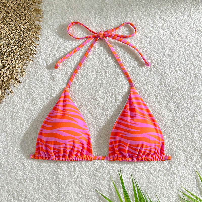 Damen Triangel-Bikini mit verstellbaren Trägern und einzigartigem Wellenmuster Nord Taschen
