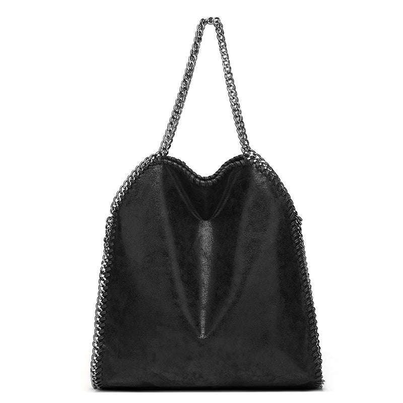 Damen Hobo-Tasche aus hochwertigem Kunstleder mit modischen Kettenakzenten Nord Taschen