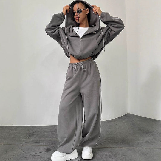Damen Oversize Hoodie-Set Nord Taschen