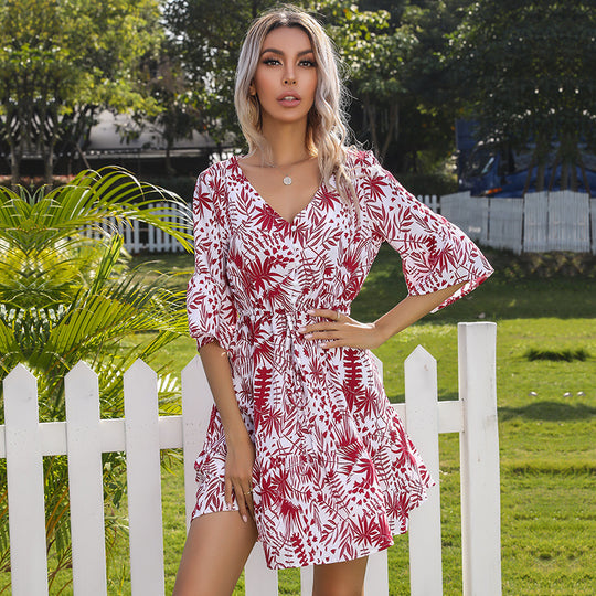 Damen Verspieltes Sommerkleid Nord Taschen