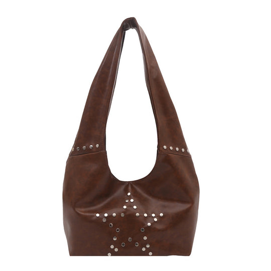 Damen Hobo-Tasche mit eleganter Sternenverzierung und strukturiertem Kunstleder Nord Taschen