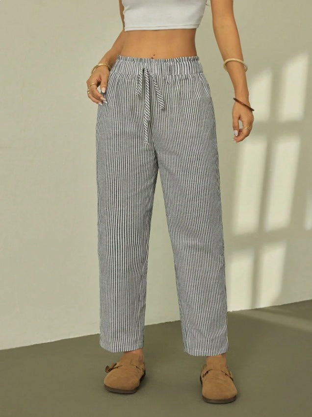 Damen Luftige und bequeme Baumwollhose Nord Taschen
