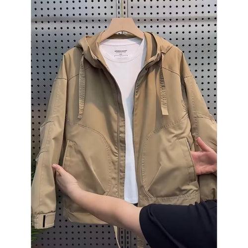 Herren Leichte Kapuzenjacke im Utility‑Stil mit Innenorganisation und Frontreißverschluss Nord Taschen