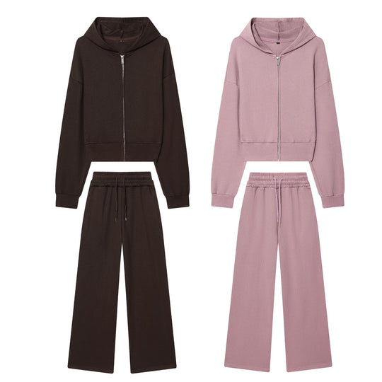 Damen 10+ Cropped Kapuzenjacke mit durchgehendem Reißverschluss und überschnittener Schulter Nord Taschen