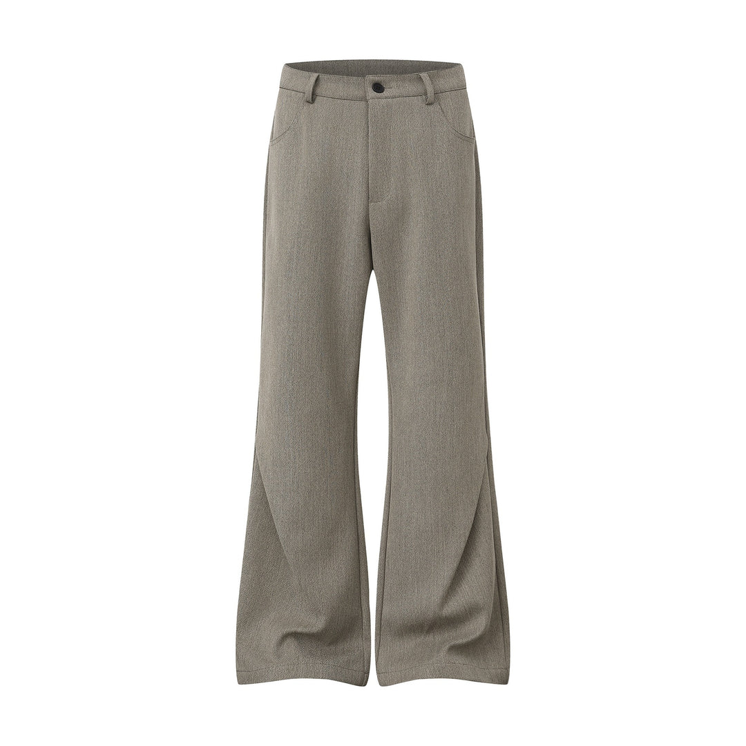 Damen Weite High‑Waist Culotte-Hose aus strukturierter Wollmischung Nord Taschen