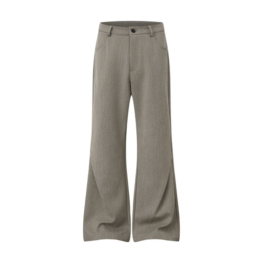Damen Weite High‑Waist Culotte-Hose aus strukturierter Wollmischung Nord Taschen