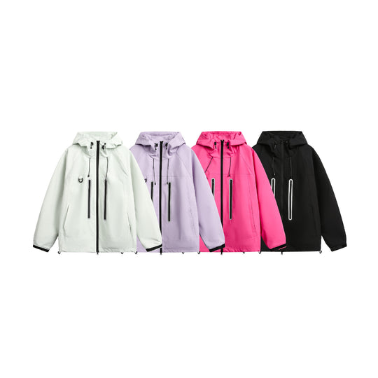 Damen Wasserdichte Parka-Jacke mit Kapuze und versiegelten Reißverschlüssen Nord Taschen