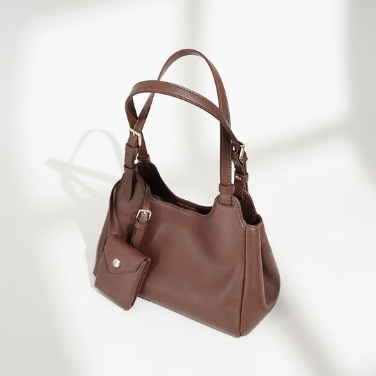 Damen Hobo-Tasche aus hochwertigem Leder mit abnehmbarem Mini-Portemonnaie Nord Taschen