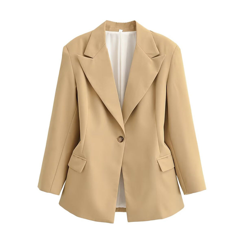 Damen Oversize-Blazer mit markantem Revers und leicht taillierter Silhouette Nord Taschen