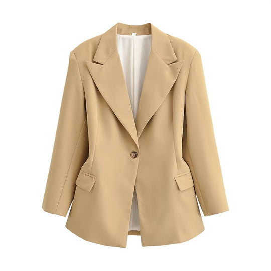 Damen Oversize-Blazer mit markantem Revers und leicht taillierter Silhouette Nord Taschen