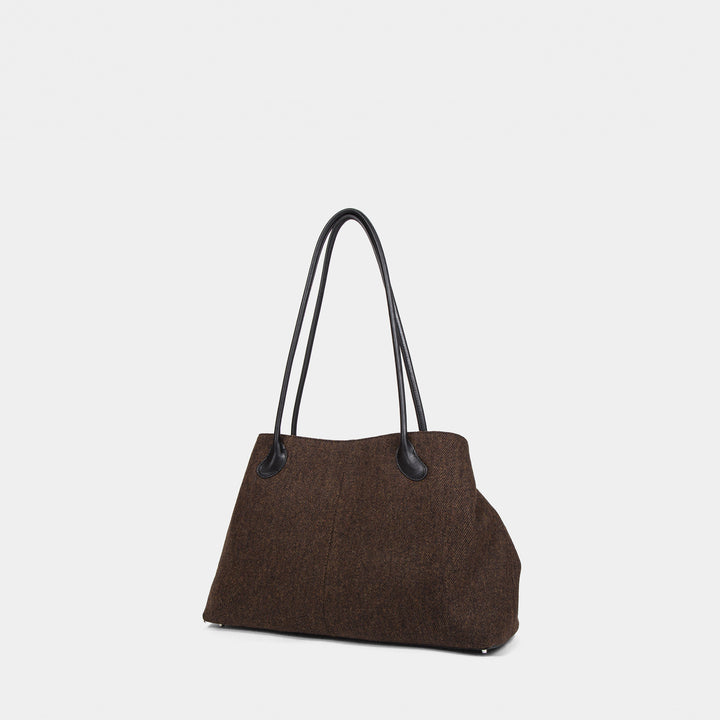 Damen stilvolle Tragetasche aus hochwertigem Textil und Leder Nord Taschen