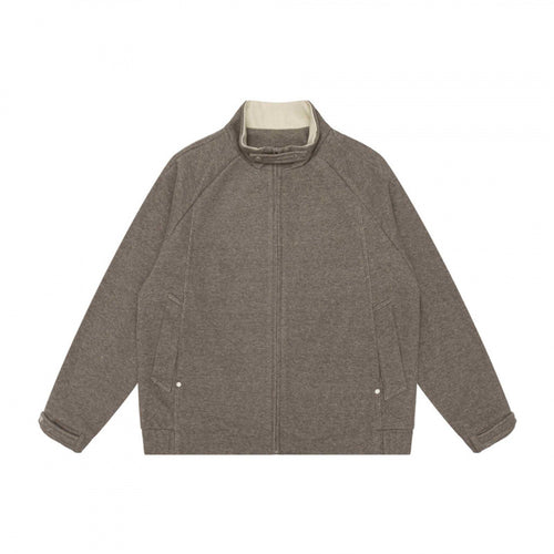Herren Boxy-Zip-Blousonjacke mit Stehkragen, Raglanärmeln und verdecktem Reißverschluss Nord Taschen