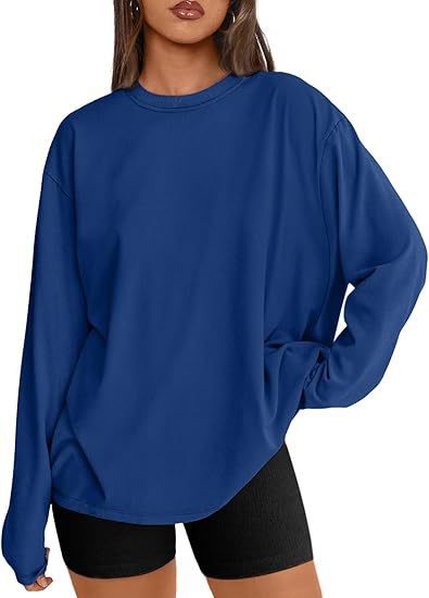 Damen Lässiger Oversized Pullover Nord Taschen