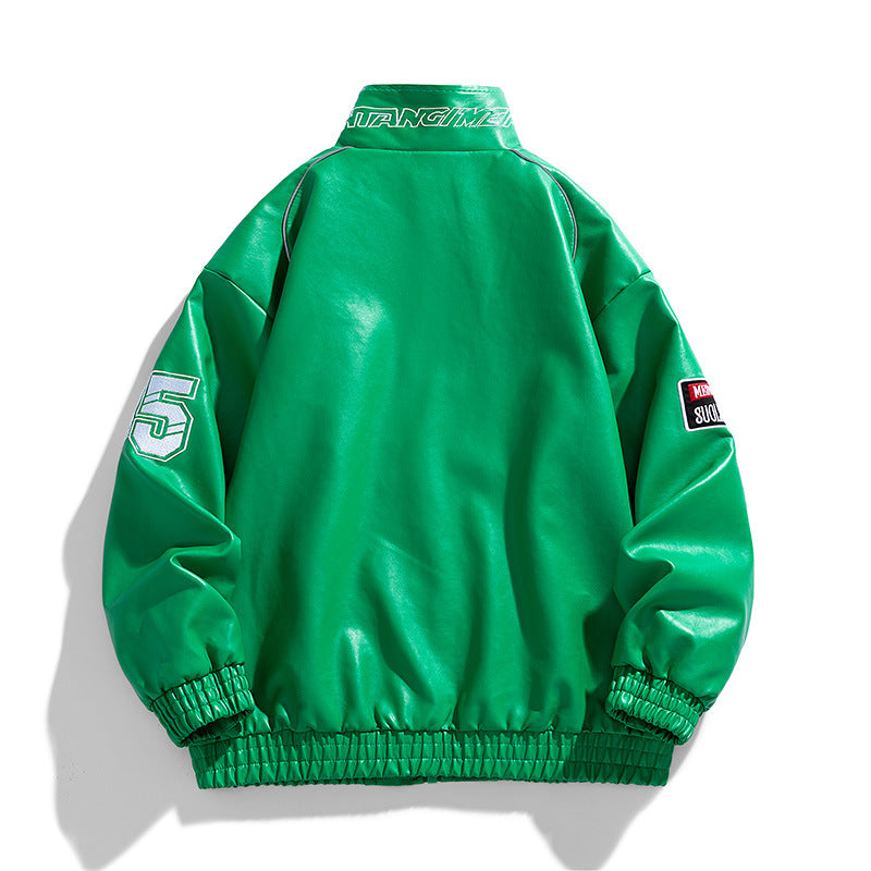 Herren Rennsport-inspirierte Zipjacke im Bomberstil Nord Taschen