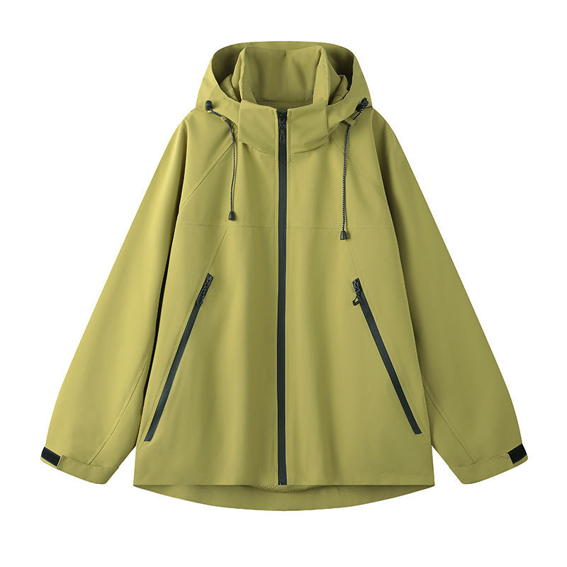 Damen technische Outdoor-Jacke mit verstellbarer Kapuze und funktionalen Reißverschlusstaschen Nord Taschen