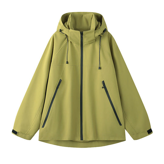 Damen technische Outdoor-Jacke mit verstellbarer Kapuze und funktionalen Reißverschlusstaschen Nord Taschen