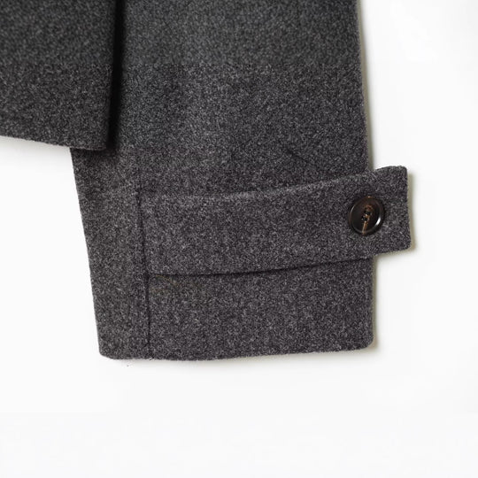Damen Kurze Boxy-Wollmix-Jacke mit Stehkragen und aufgesetzten Pattentaschen Nord Taschen