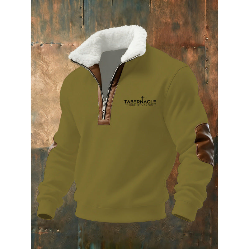 Herren Klassischer Kapuzenpullover mit Fleece-Detail Nord Taschen