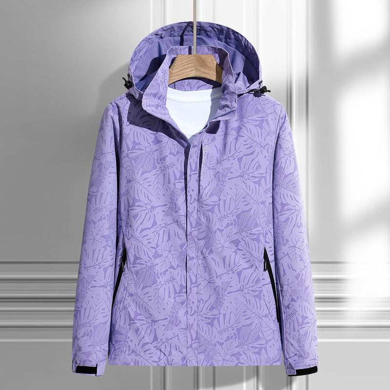 Damen Wetterfeste Outdoorjacke mit Kapuze Nord Taschen