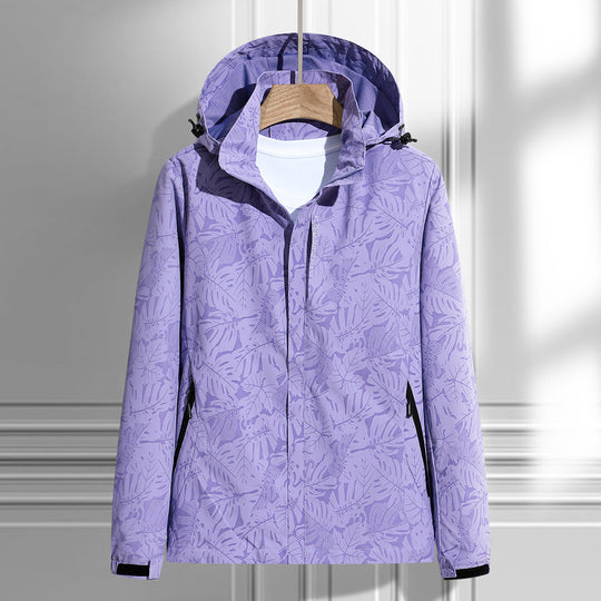 Damen Wetterfeste Outdoorjacke mit Kapuze Nord Taschen