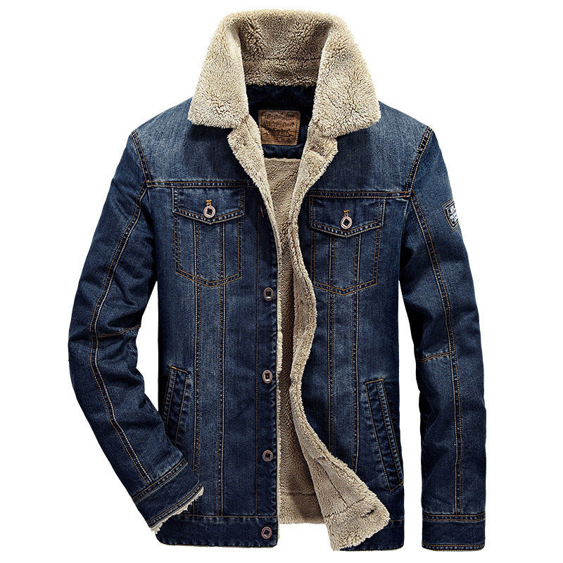 Herren Denimjacke mit Teddyfutter Nord Taschen