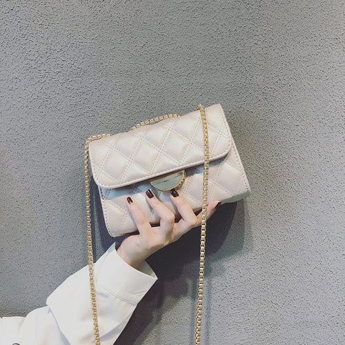 Damen elegante Umhängetasche mit luxuriösem Kettenriemen Nord Taschen