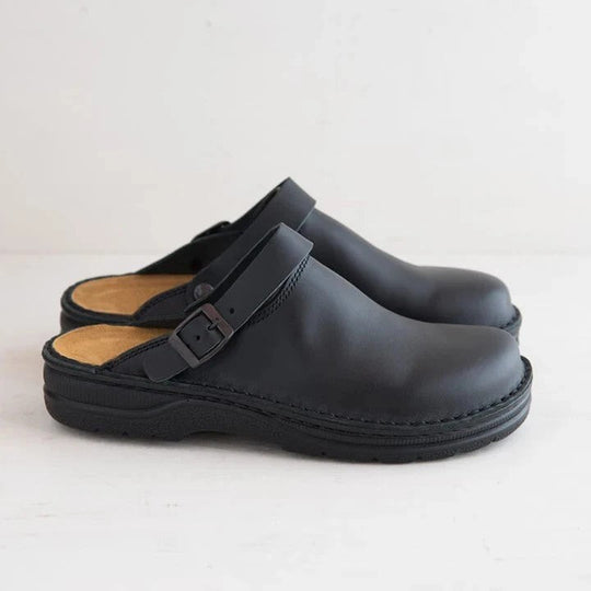 Damen Komfortable Clogs aus hochwertigem Wildleder mit anatomischer Fußbettgestaltung Nord Taschen
