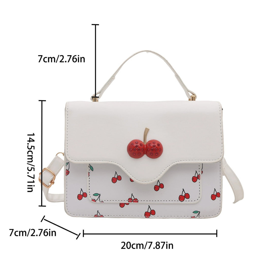 Damen verspielte Umhängetasche mit elegantem Kirschenmotiv Nord Taschen