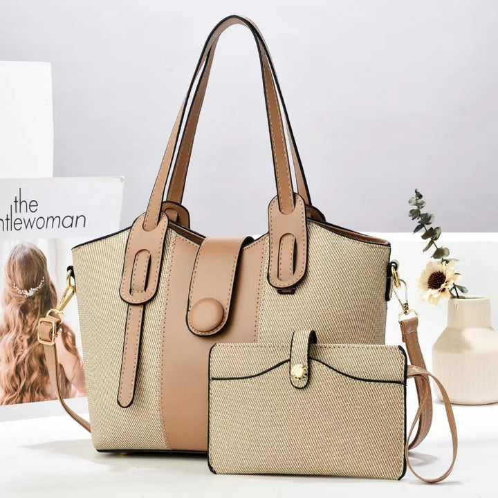 Damen elegante Tragetasche mit dazugehöriger Geldbörse Nord Taschen