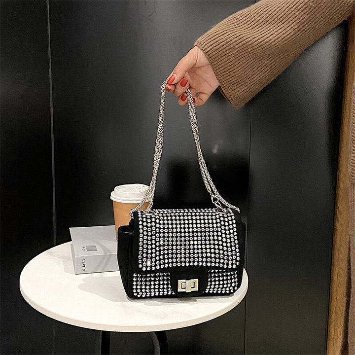 Damen elegante Clutch-Tasche mit strahlenden Strassakzenten Nord Taschen