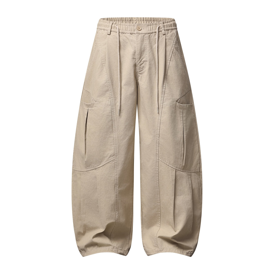 Damen Weite Cargo-Culotte mit elastischem Bund und großen Pattentaschen Nord Taschen