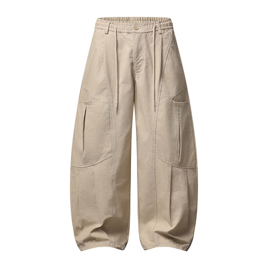 Damen Weite Cargo-Culotte mit elastischem Bund und großen Pattentaschen Nord Taschen