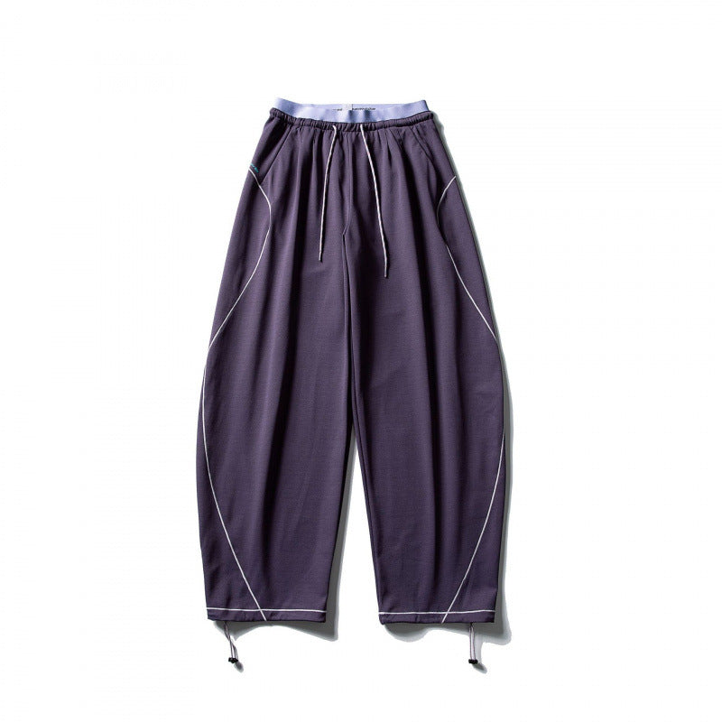 Unisex Weite Tech-Jogginghose mit Kordelzug, Kontrastnähten und verstellbarem Saum Nord Taschen