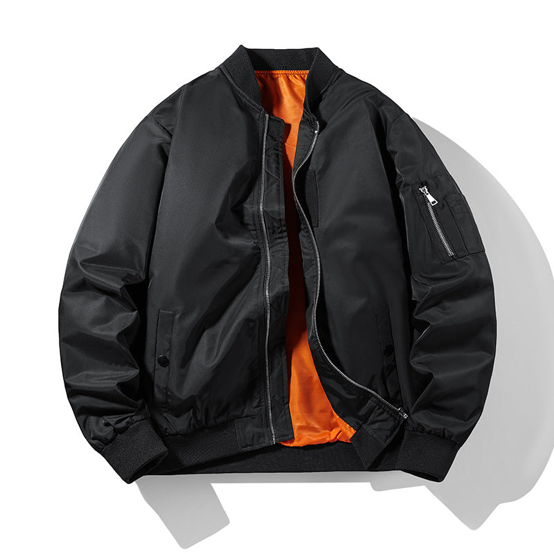 Herren Aviator-Bomberjacke mit Thermo‑Wattierung, Ärmeltasche und gerippten Abschlüssen Nord Taschen