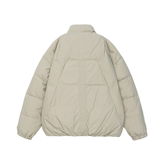 Damen Voluminöse Steppjacke mit hohem Stehkragen und winddichter Frontblende Nord Taschen