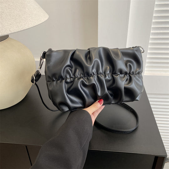 Damen trendige Clutch-Tasche mit Raffungen Nord Taschen