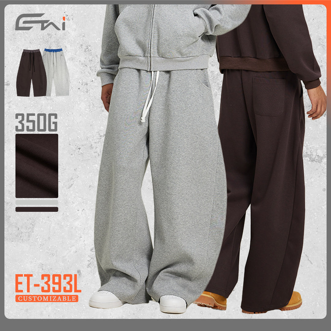 Damen Weite Cropped-Sweathose mit tiefem Schritt, Kordelzug und kontrastierendem Bund Nord Taschen