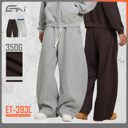 Damen Weite Cropped-Sweathose mit tiefem Schritt, Kordelzug und kontrastierendem Bund Nord Taschen