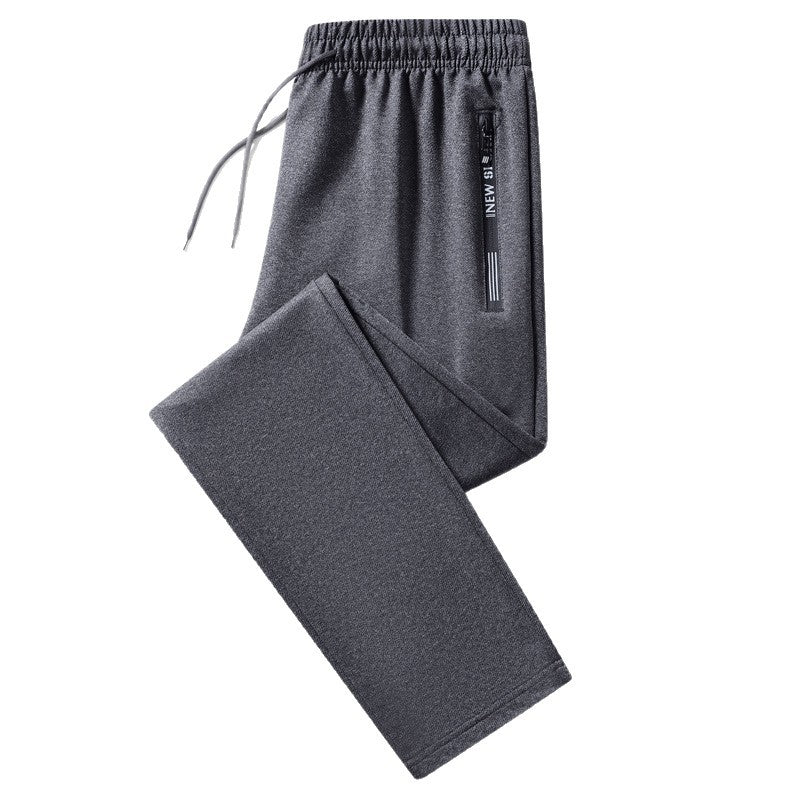 Herren Sportliche Trainingshose mit elastischem Tunnelzugbund, Reißverschlusstasche und glattem Performance‑Material Nord Taschen