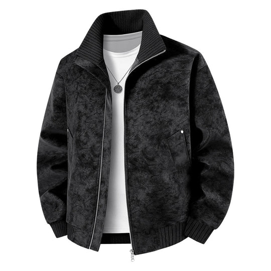 Herren Elegante und stilvolle Kunstlederjacke Nord Taschen