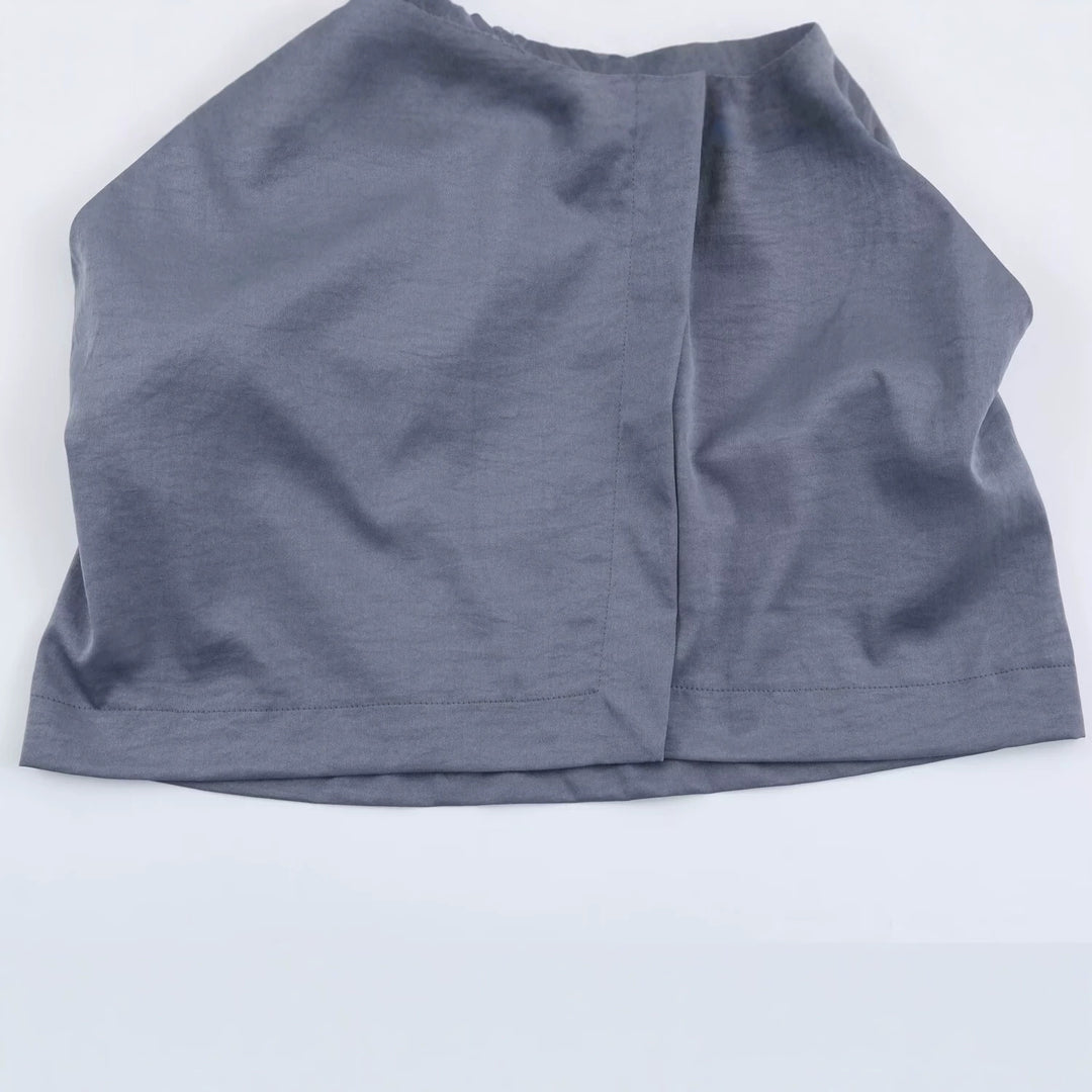 Damen Kimono‑Wickeljacke mit Taillengürtel, weitem Ärmel und asymmetrischen aufgesetzten Taschen Nord Taschen