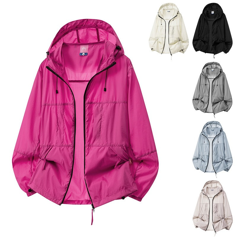 Herren Leichte Outdoor-Windjacke mit Kapuze Nord Taschen