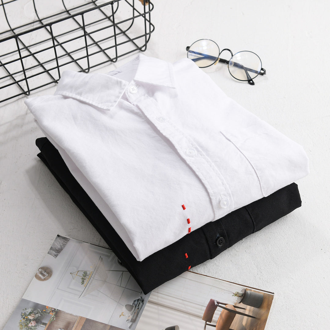 Herren Hemd im Relaxed-Fit mit Brusttasche und seitlicher Zierstickerei Nord Taschen