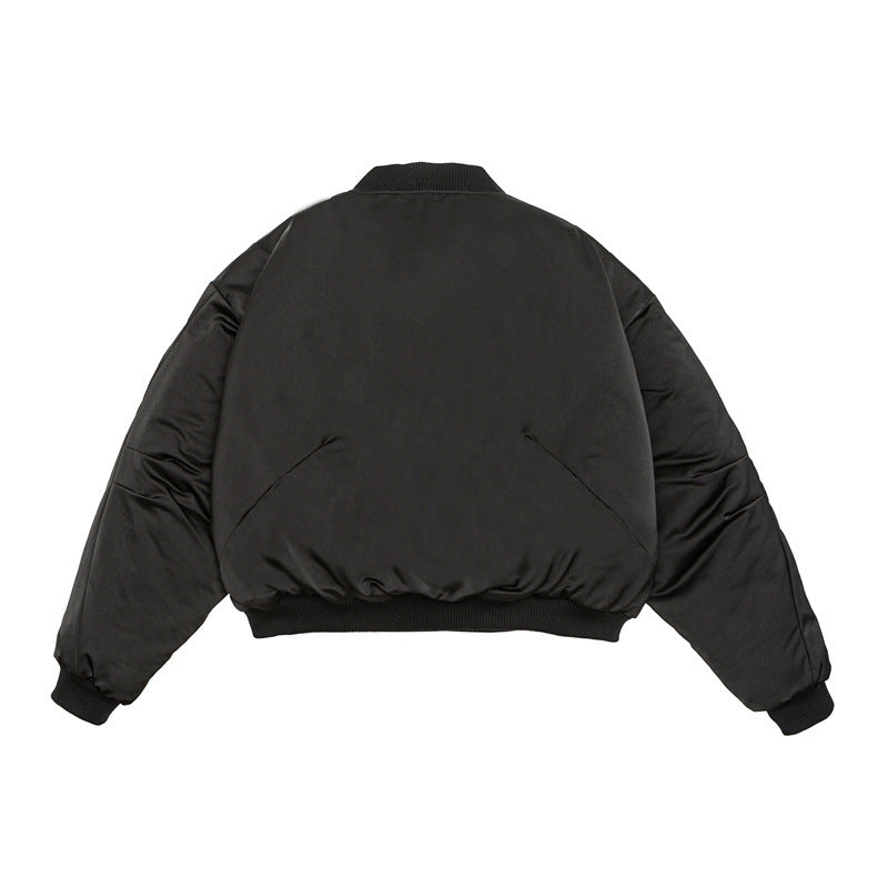 Unisex Kurz geschnittener Boxy-Puffer-Bomber mit minimalistischer Frontblende Nord Taschen