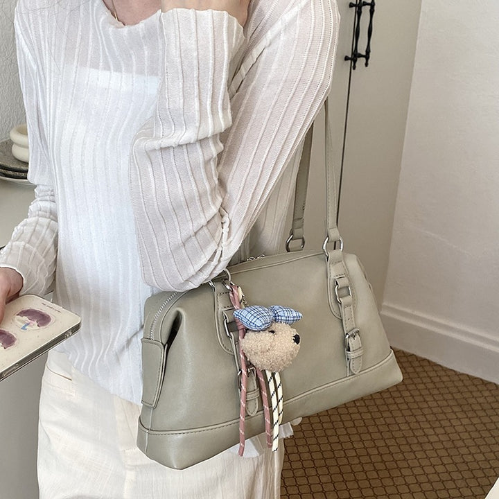 Damen Handtasche mit praktisch abnehmbarem Teddy-Anhänger Nord Taschen