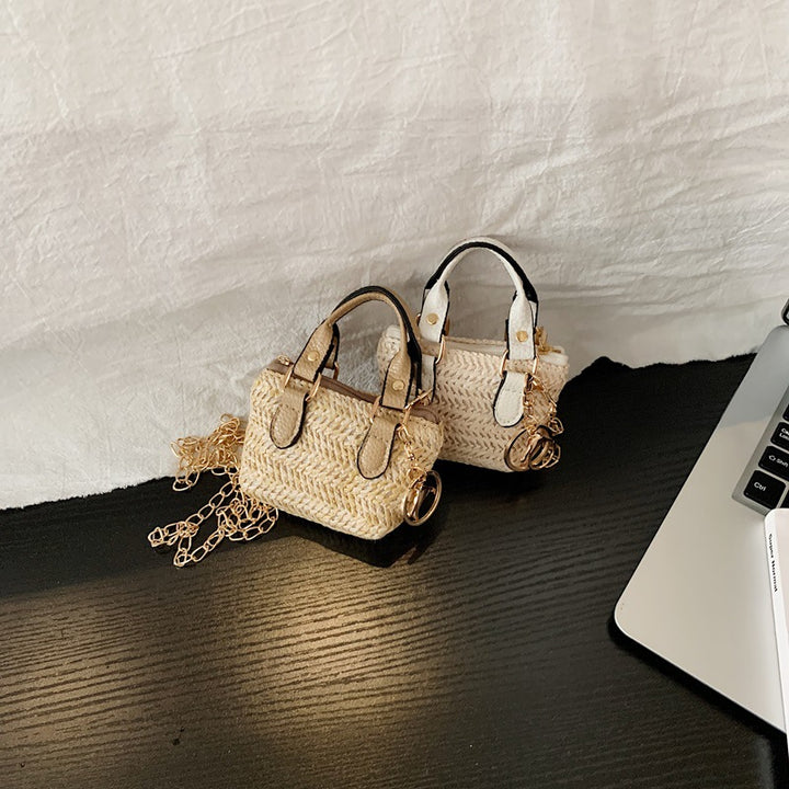 Damen Mini-Handtasche mit kunstvollem Struktur-Design Nord Taschen