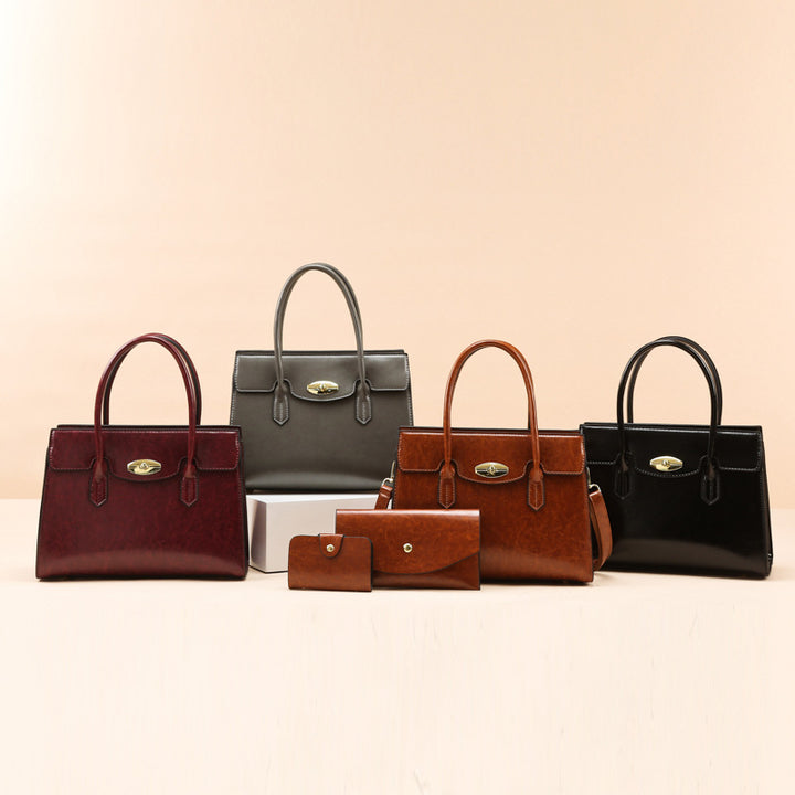Damen elegantes Handtaschen-Set mit abnehmbarem Umhängeriemen Nord Taschen