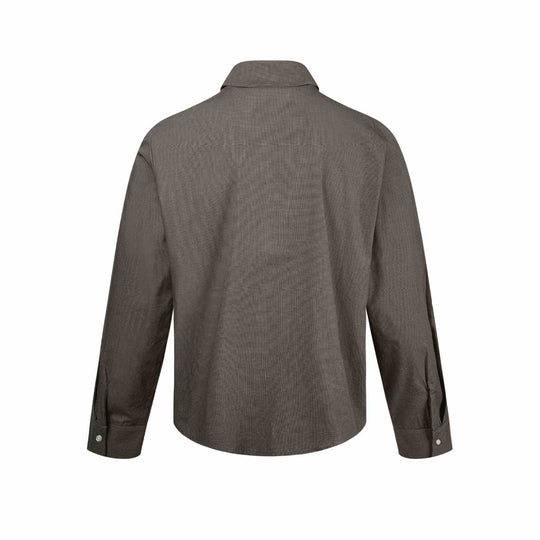Herren Kurzjacke mit Hemdkragen, Zwei‑Wege‑Reißverschluss und feiner Struktur Nord Taschen